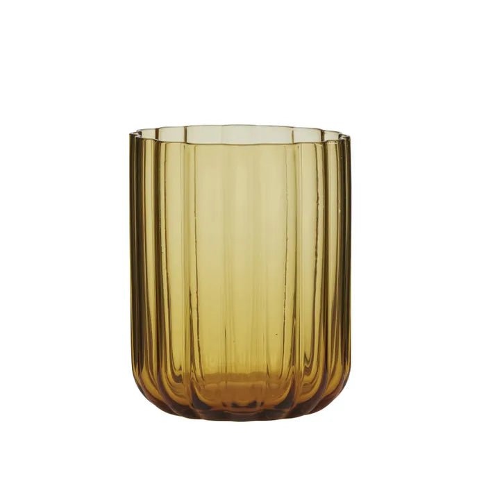Hazel Glass Tumbler 8.5x10.5cm Amber