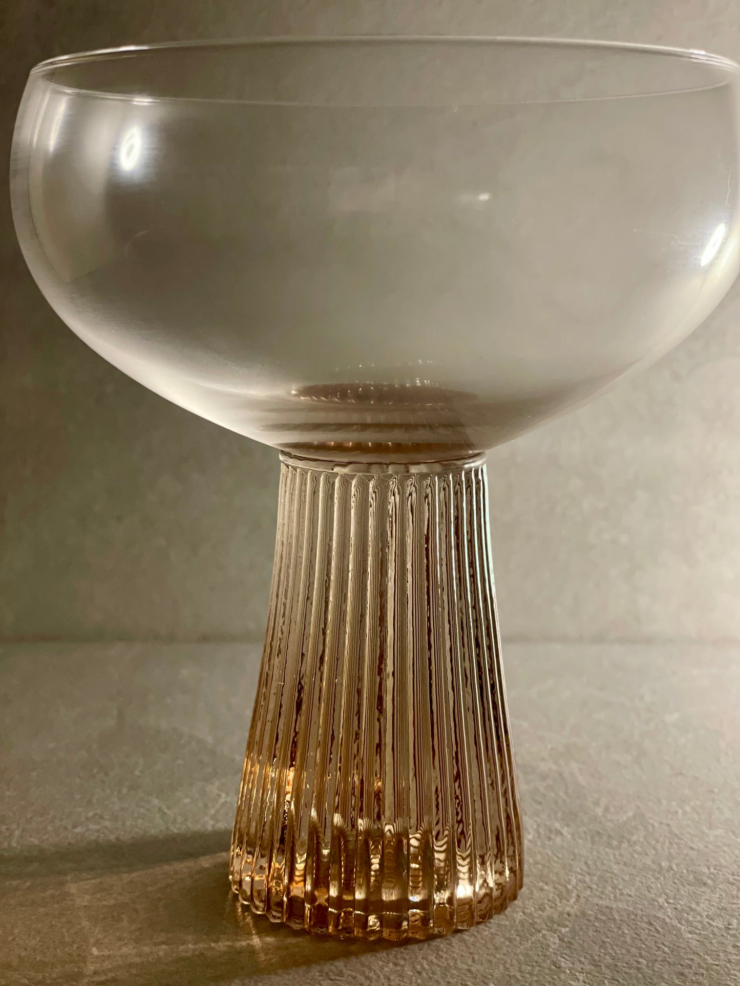 Giselle S/2 Ribbed Coupe 10x12cm Peach