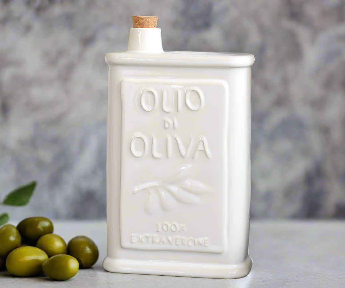 Olio Ceramic Oil Bottle Ivory