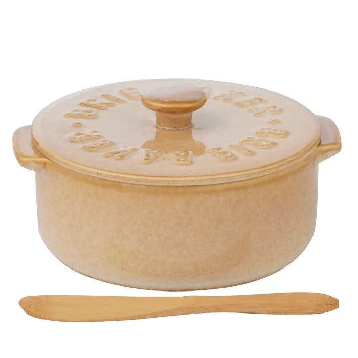 Loire Cer Brie Baker 13.5x16x7.5cm Nat