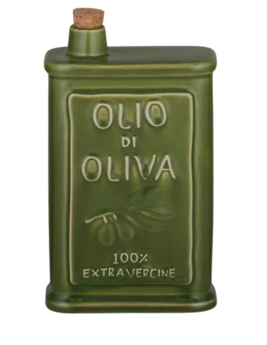 Olio Ceramic Oil Bottle Green